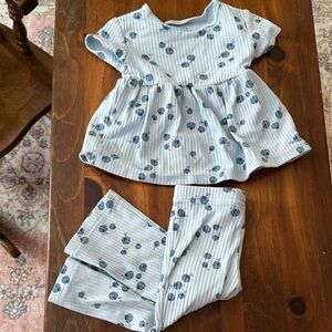 Carter's Blueberry Short sleeve and long pant set